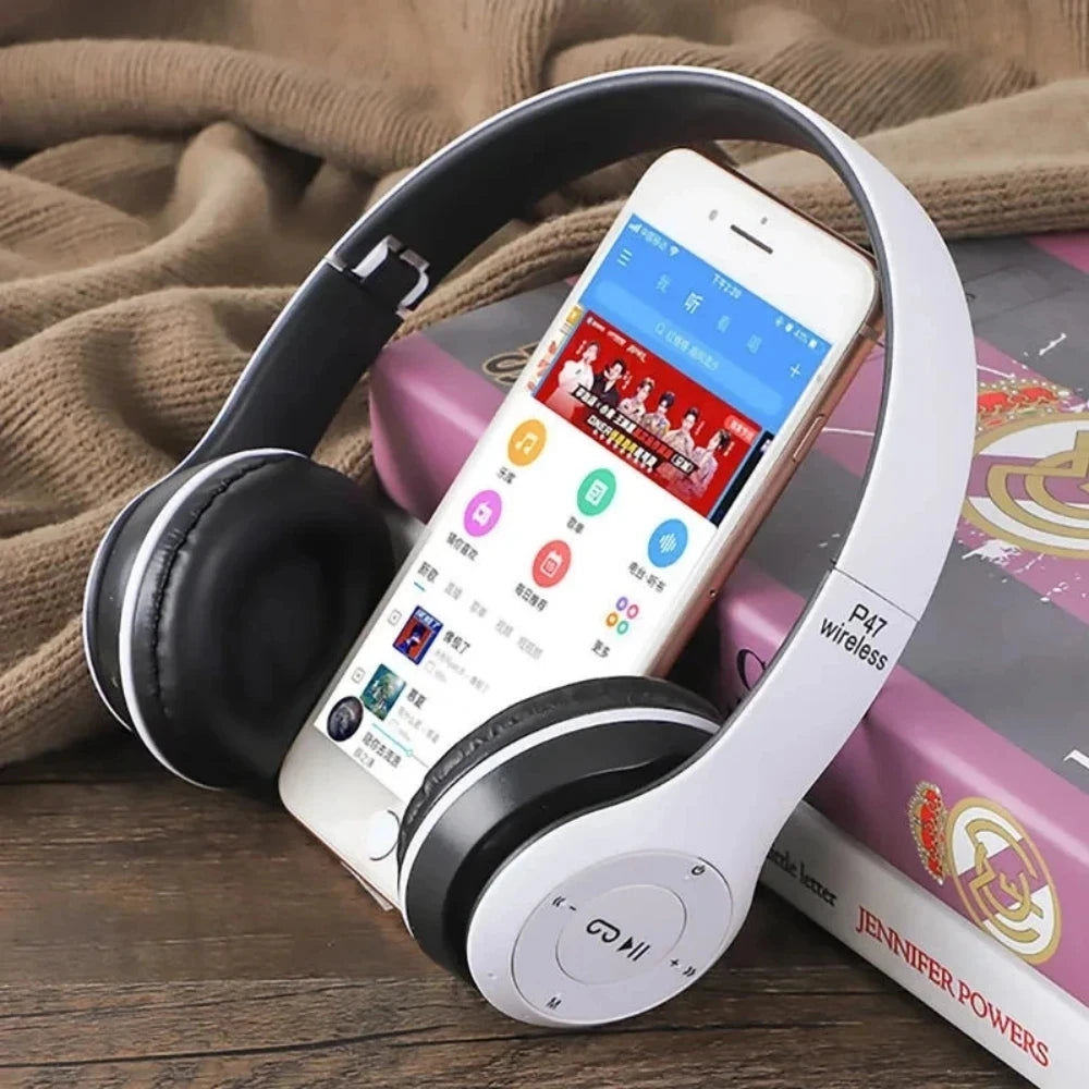 Foldable Bluetooth 5.0 Wireless Headphones With Stereo Bass