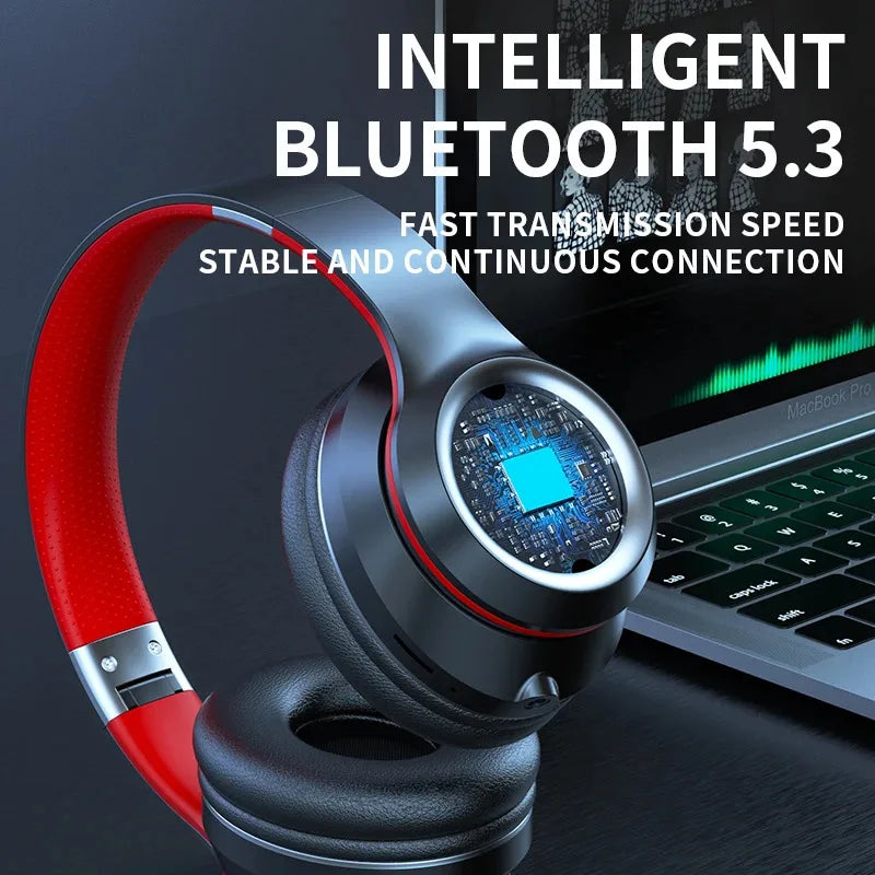 Bluetooth Over-Ear Headphones – TF Card MP3 & Mic