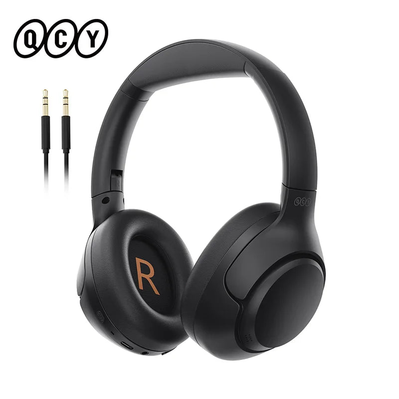 H3-Black Color Hybrid ANC Over-Ear Bluetooth Headphones – 60H Battery